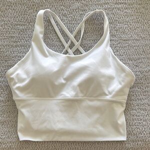 White Sports Bra